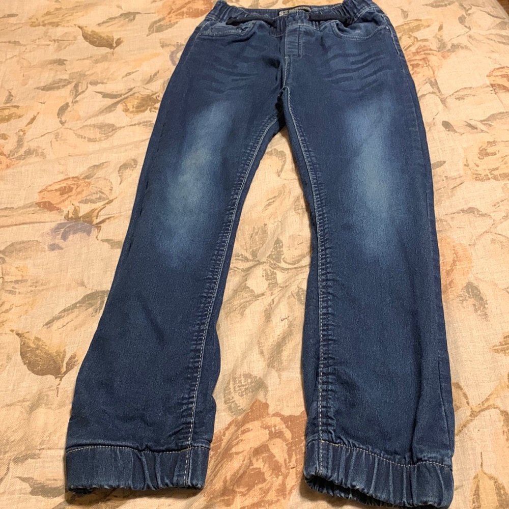 Sacred Crown Jeans, Small with Elastic Waistband